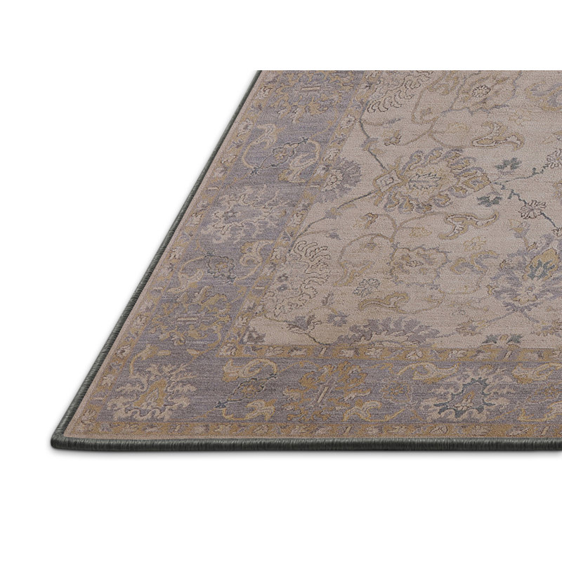 Tapis oriental bleu / jaune clair, Rectangle 4 pi x 6 pi