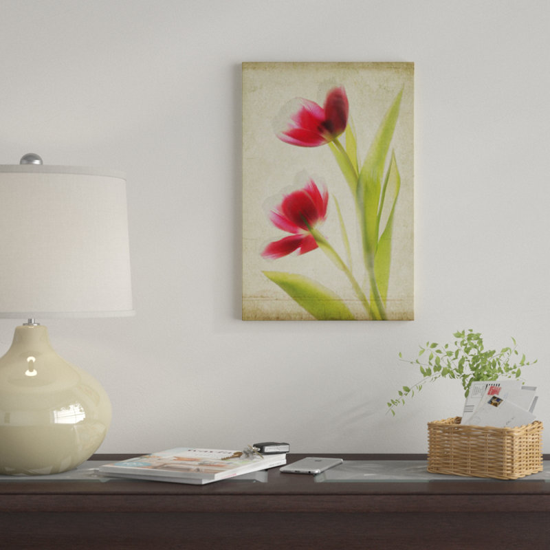« parchemin florals iii », impression sur toile, H 18 po x l 12 po x P 1,5 po, Toile tendue, Pas de tapis