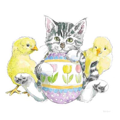 " Easter Kitties V " by Beth Grove