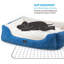 Lits pour chien Tucker Murphy Pet ™ Fluffy M 30 pour petits, moyens et grands chiens (azur)