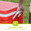 ROYALFORD 25L Large Insulated Cooler Box | Portable Ice Box with Handle, Wheels | Heavy Duty Cool Box for Camping Picnic Beach Travel Food and Drinks | BPA Free High Performance Cooling Up to 24 Hours-99605109