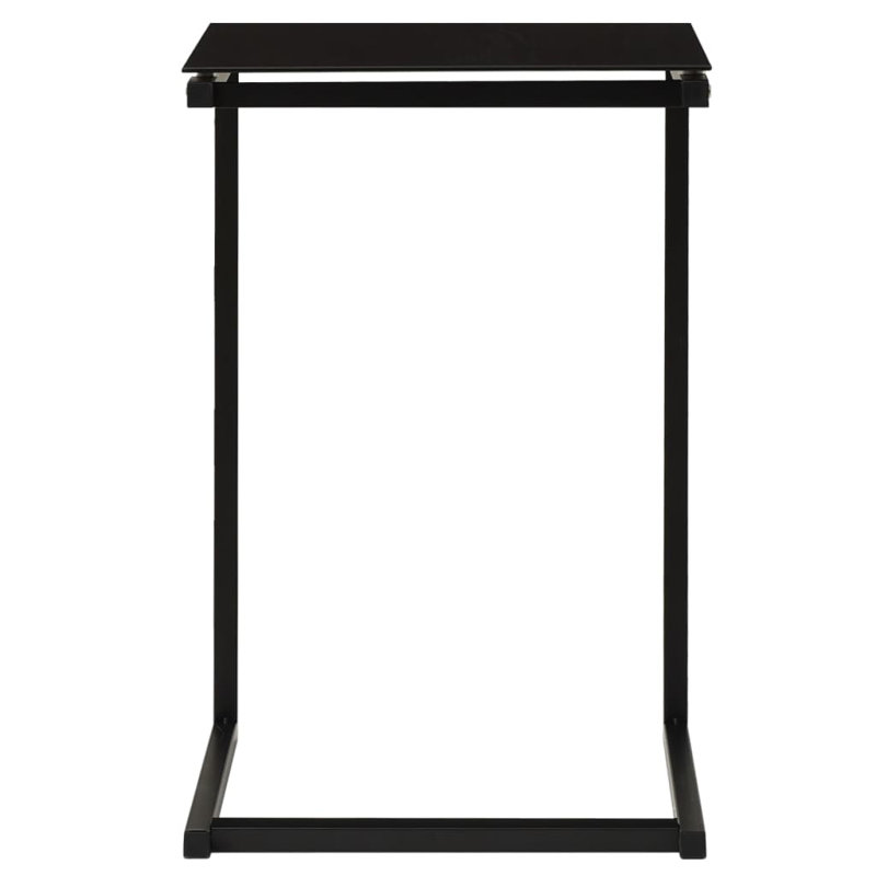 Erfert Glass Top Frame End Table