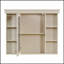 Armoire de rangement murale avec miroir, 6 tablettes pour une salle de bain moderne organisée et élégante, conception durable et écologique