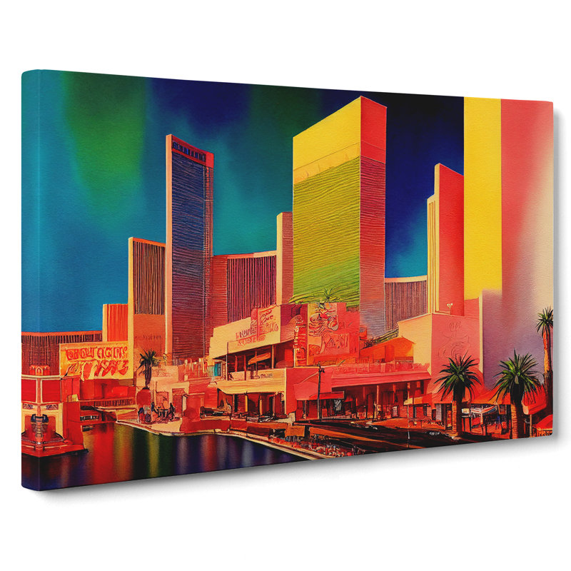 Las Vegas Skyline Vol.3 - Wrapped Canvas, 50cm H x 76cm W x 3cm D