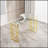 Console Table Stainless Steel Glass,Meal Side Table Golden Clear  Bs-02-17778653