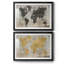 Carte du monde - ensemble de 2 reproductions de cadres photo-1704241477-1704241478