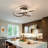 Kamorion 1-Light Flush Mount Ceiling LED Switch Dimmable Flower Shape-438721612