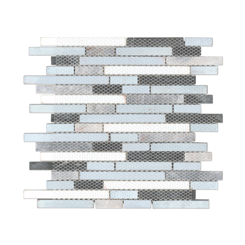 Eclipse Glass Linear Mosaic Wall Tile, Essex