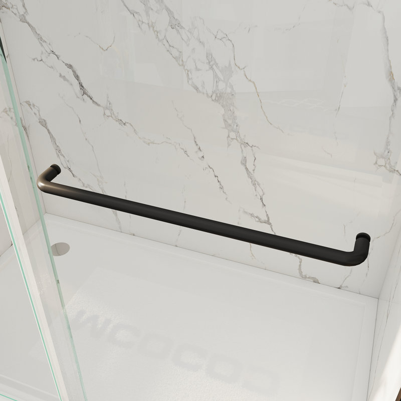 Porte de douche Opoc Mirage MCOCOD, Noir mat