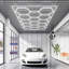 Hexagon Garage Lights 66300LM 15 Grids Honeycomb LED Shop Ceiling Light