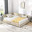 Full Size Storage Upholstered Tufted Bed Frame, Sofa Bed Frame With Comfortable Backrest And Armrests, Full Size Bed For Bedroom, Living Room,Velvet-1502938942