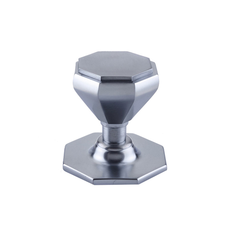 Single Dummy Door Knob, Satin Chrome