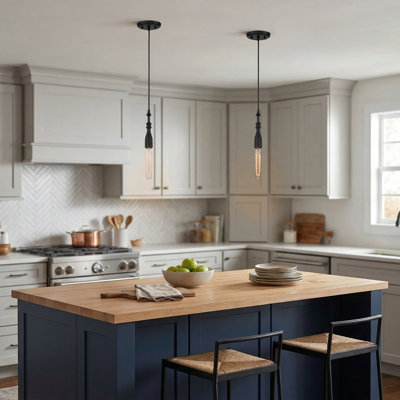 Fennelly 1 - Light Matte Black Single Pendant