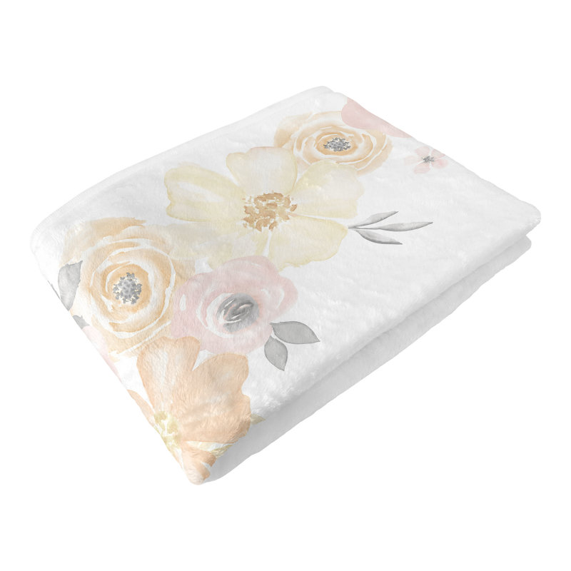 Couverture pour bébé en polyester aquarelle