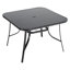 Heasley Glass Outdoor with Umbrella Hole Dining Table-303725467