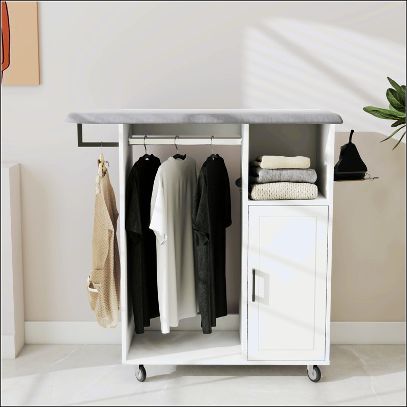 Ironing Cart With Rolling Ironing Board