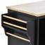 Plateau en bois massif à roulettes Litten-498710381
