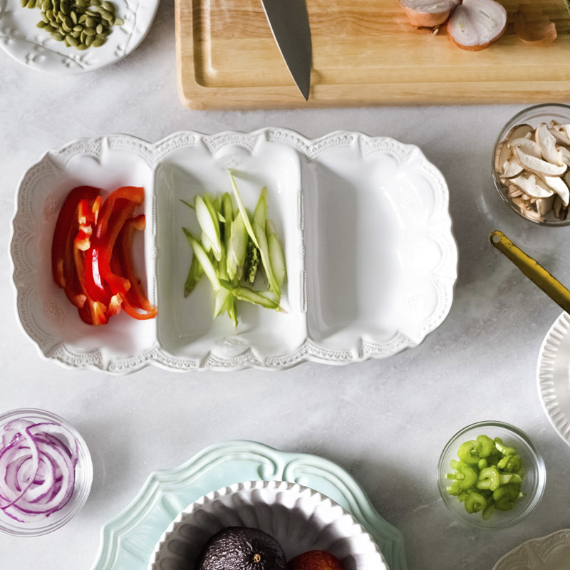Incanto Stoneware Divided Serving Dish