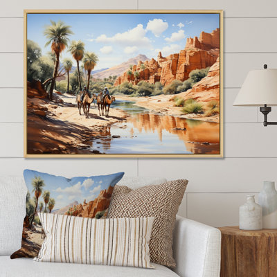 " Sahara Sands Depict I " Mixed Media Print