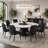 Faux Leather Upholstered Solid Back Side Chair-160234907