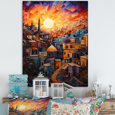 «Judaism Judaic Journey To Synagogue I», impression sur toile