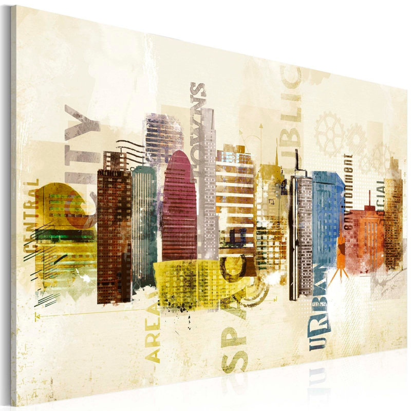 Pegi " Urban Design ", 16" H x 24" W x 0.7" D