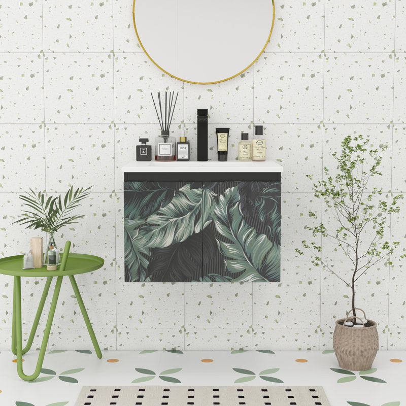 Meuble-lavabo mural Minimalist Design, 24"