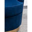 Chaise en velours bleu avec option pivotante - Style moderne pour un confort luxueux-447729459