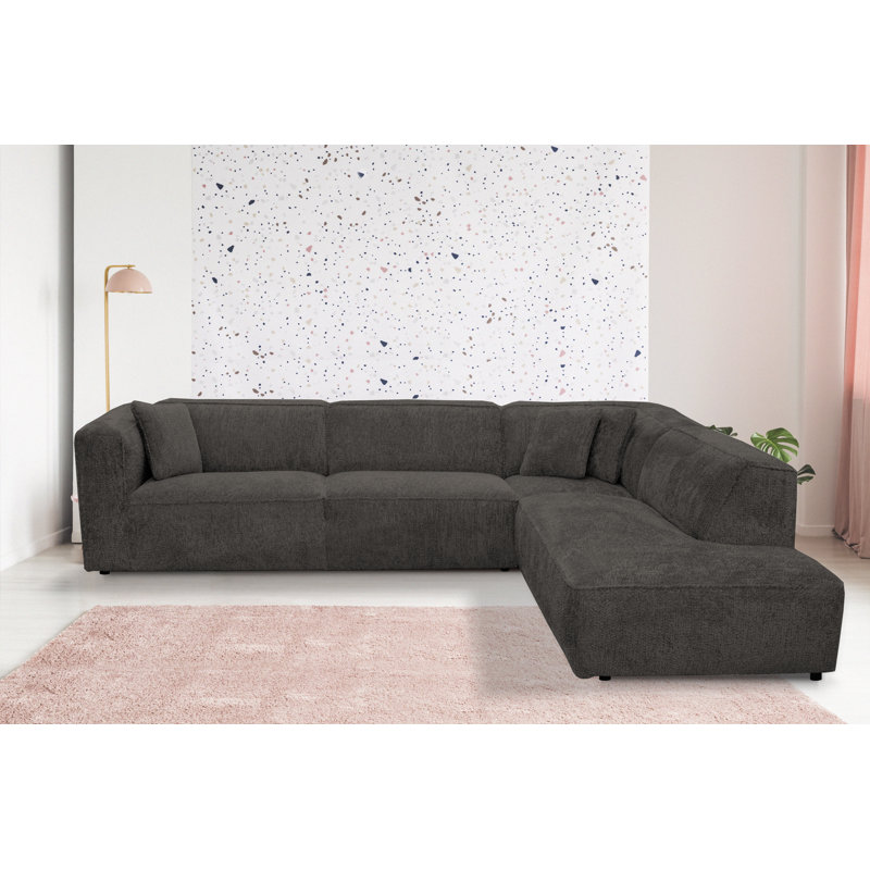 5 Seater Corner Sofa, Brown