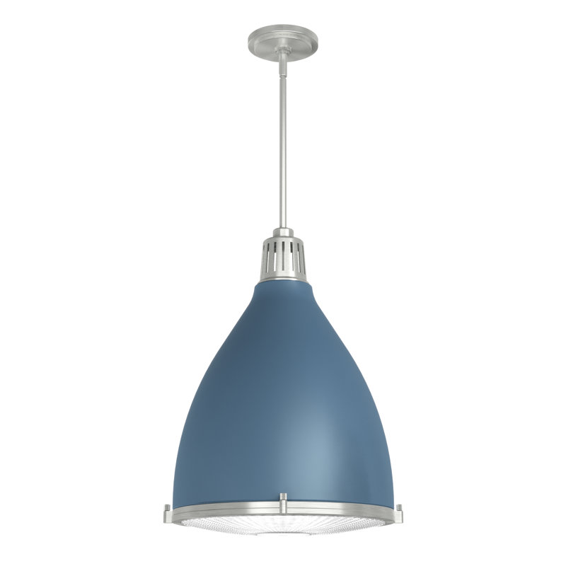 Bluff View 3 - Light Dome Pendant, Indigo Blue, Large, 3 Lights