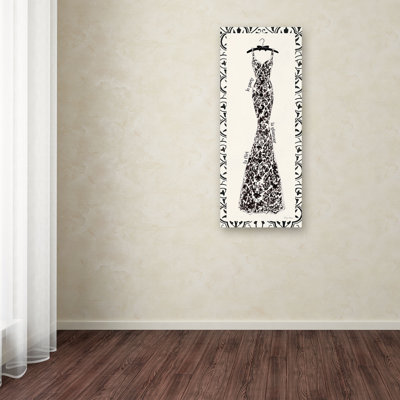 «Couture Noir II with Border» par Emily Adams, reproduction d'art sur toile tendue