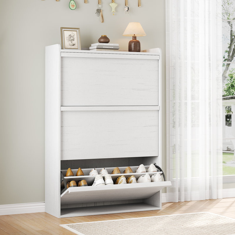 12 Pair Flip Down Shoe Storage