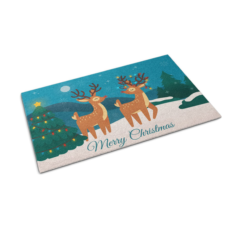 Non-Slip Christmas Outdoor Doormat