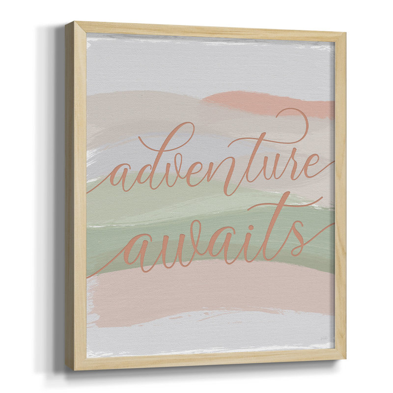 " Magneta Coral I ", Natural Framed Canvas, No Mat