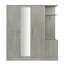 Armoire 4 portes avec tablettes, tiroirs et miroir pleine grandeur-536758936