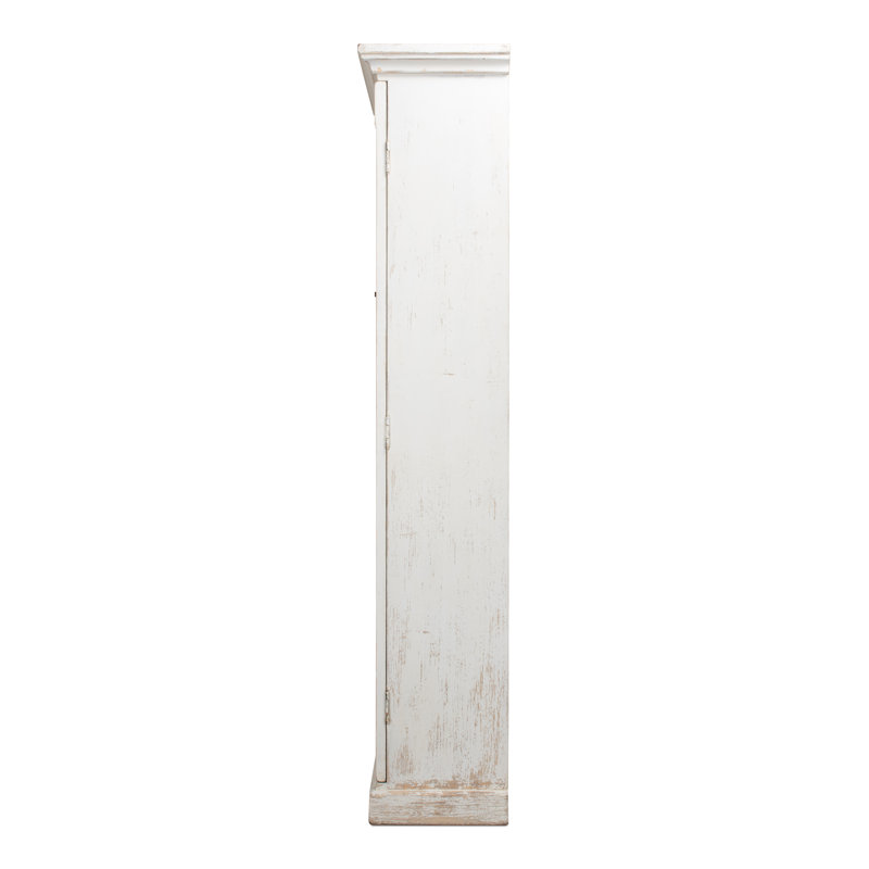 Glass China Cabinet, White
