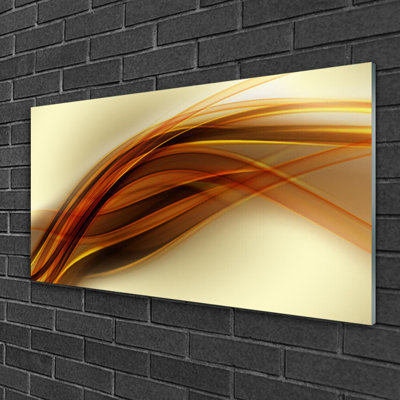 Art Abstract 1 Piece Wall Art on Glass
