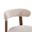 Chaise de salle à manger rembourrée Varian Absecon Boucle avec pieds en métal-1492726292