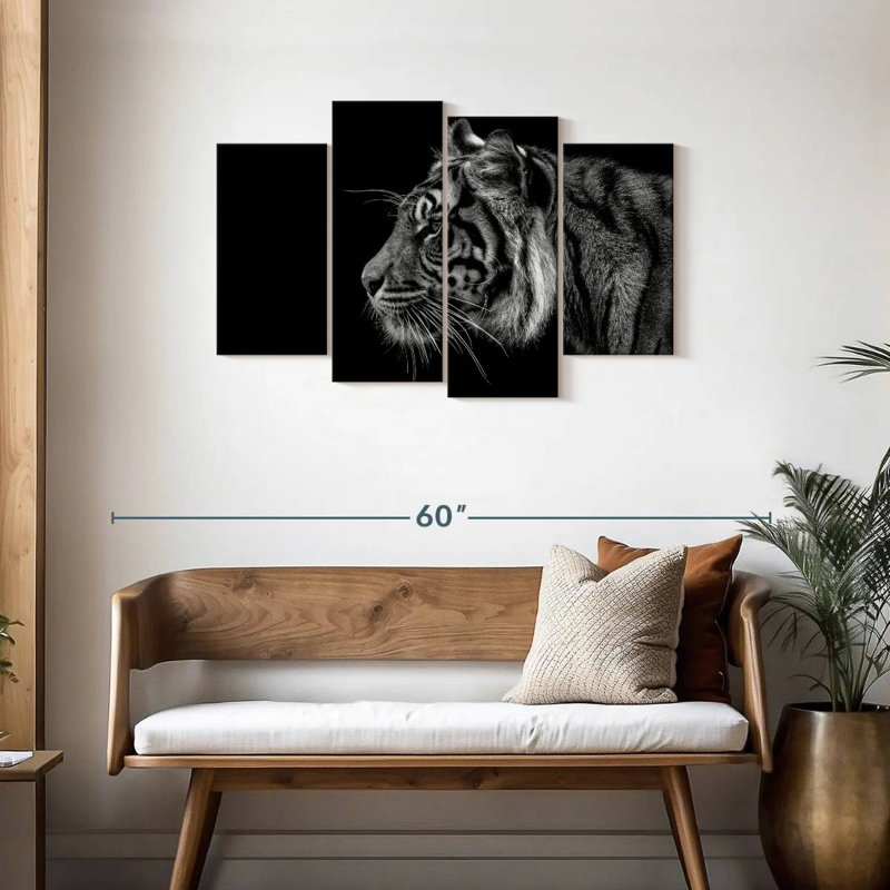 Brampt Tiger Profile, 27" H x 43" W