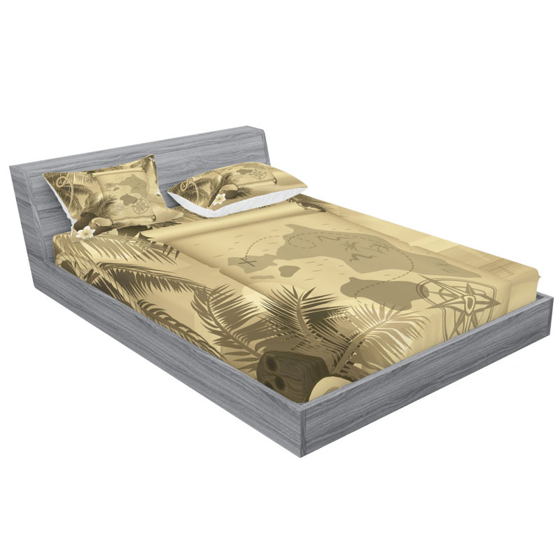 Microfiber Sheet Set, Queen Sheet Set with Fitted Sheet