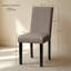 Chaises de salle à manger rembourrées Parsons (ensemble de 2) - Siège en tissu avec pieds en bois massif, chaises d'appoint de cuisine modernes-243576623
