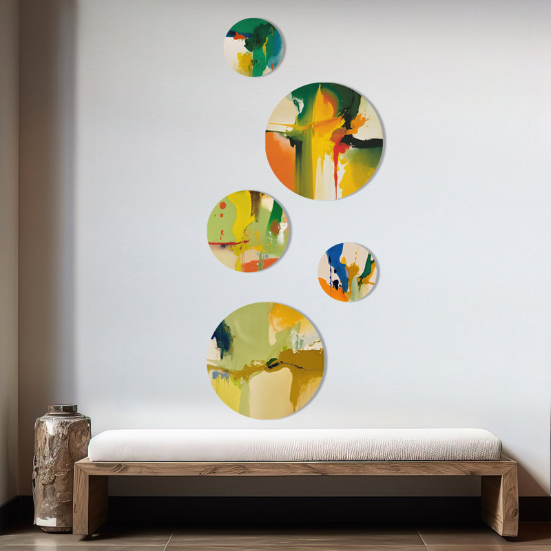 Abstract Wall Decor on Metal