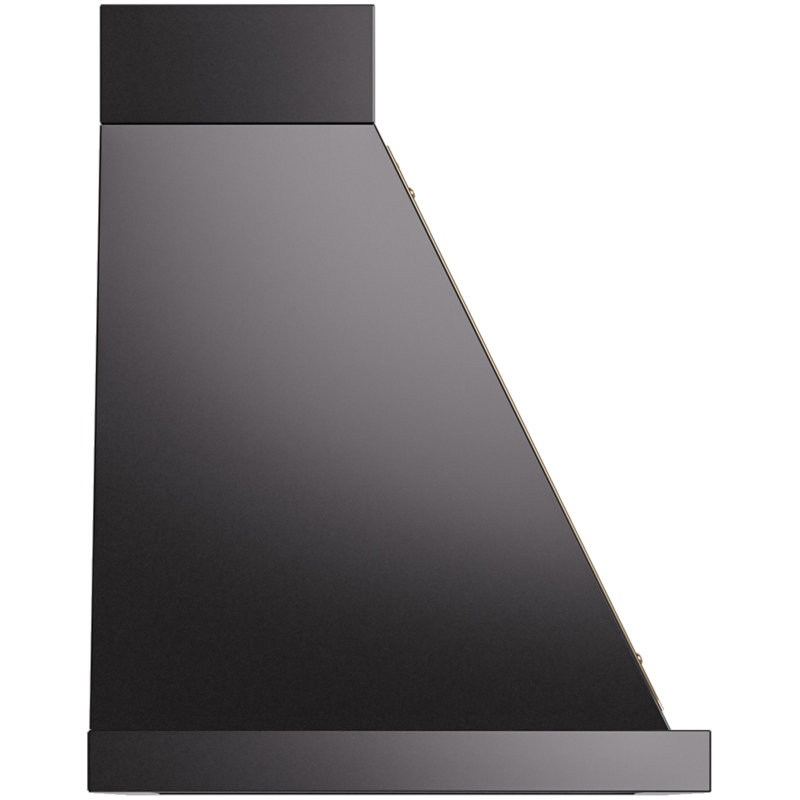 ILVE Nostalgie II Noblesse 30 in Range Hood, Glossy Black/Brass