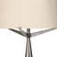 Lampe sur pied traditionnelle en nickel fumé martelé 70 po Ziggy