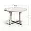 Table de salle à manger 48 po ronde, bois de frêne naturel et panneau de fibres à densité moyenne avec base en croix noire, conception extensible pour petite cuisine et salle à manger-236889629