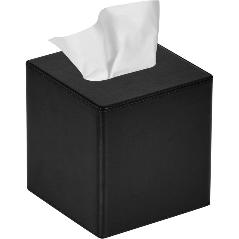 Tissue Box Cover, Black
