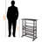 Sartin Wine Rack in Brwon Finish Holds 24 Bottles, 35.35" H X 31.35" W X 16.05" D-1413974291