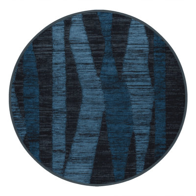 Machine Washable Abstract Gray Area Rug