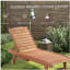 Chaise longue inclinable en bois Thach