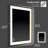 Metal Flat Wall Mirror with Shelves-244957141-243380943